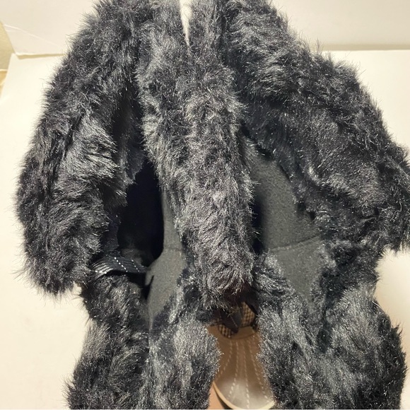 Sorel Joan Of Arctic Gray Black Houndstooth Faux Fur Winter Boots Women’e Sz 9 - Picture 12 of 16